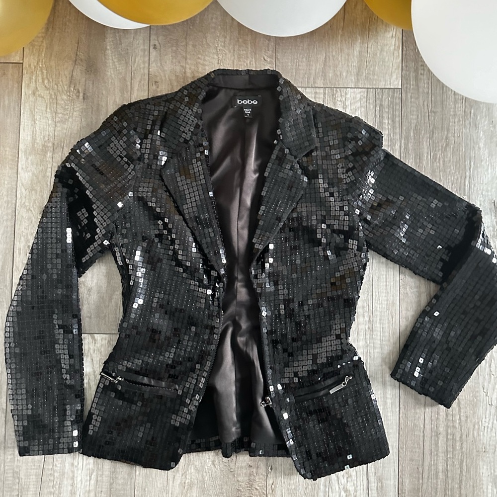 Bebe sequin blazer Size 2